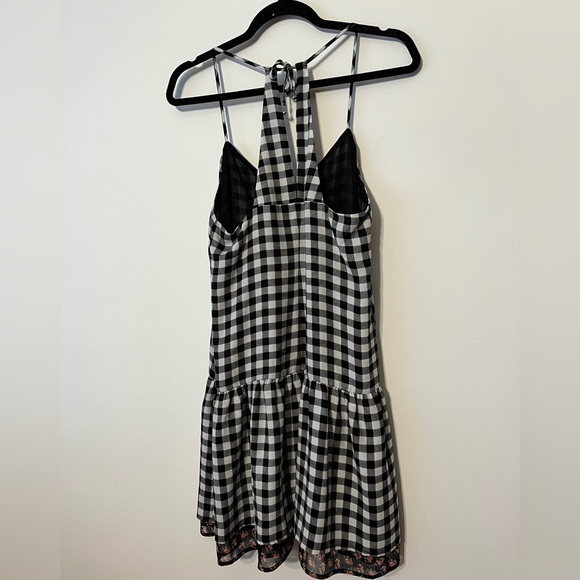 Princess Vera Wang Plaid Juniors Dress with Floral Liner - Picture 2 of 4